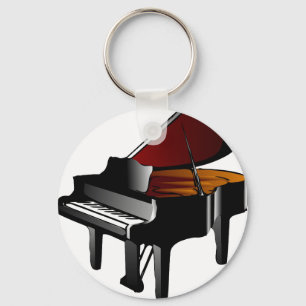 pianoglanzwart sleutelhanger