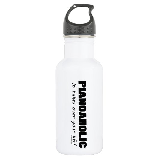 Pianoholic Life Waterfles (Voorkant)