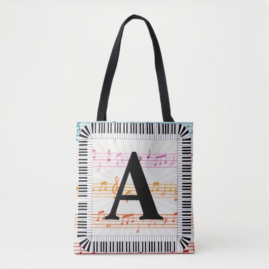 Pianoketoestel Pianist Piano Player Tote Bag (Voorkant)