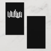 pianoketoestel voor retratoebordspeler visitekaartje (Voorkant / Achterkant)