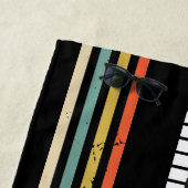 pianoklavier gepersonaliseerde muzikanten strandlaken (In situ)