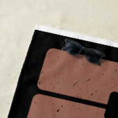  pianoklavier gepersonaliseerde muzikanten strandlaken (In situ)