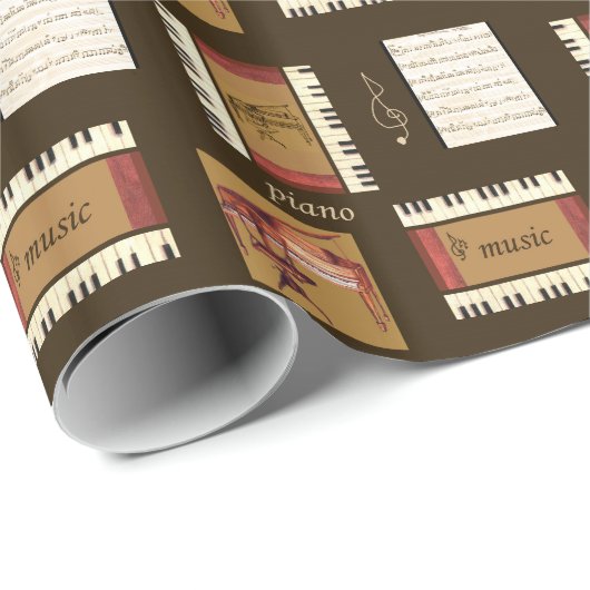 pianokleutels voor muziekvellen, papier voor onmid (Rol Hoek)