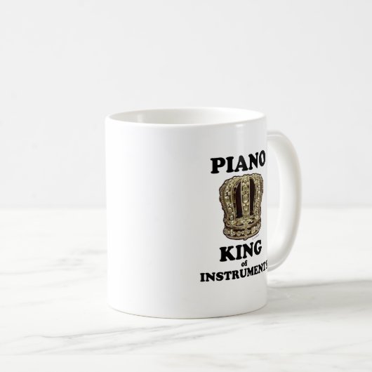 Pianokoning van instrumenten koffiemok (Voorkant rechts)