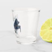 pianolabel, muziekopname shot glas (Rechts)