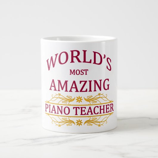 Pianoleraar Grote Koffiekop (Voorkant)