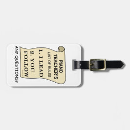 Pianoleraar Lijst van de regels 1.png Bagagelabel