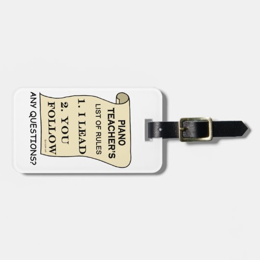 Pianoleraar Lijst van de regels 1.png Bagagelabel (Voorkant horizontaal)