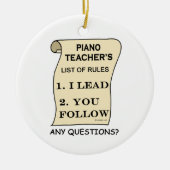 Pianoleraar Lijst van de regels 1.png Keramisch Ornament (Voorkant)