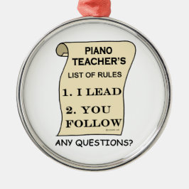 Pianoleraar Lijst van de regels 1.png Metalen Ornament