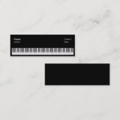 Pianoleraar Mini Visitekaartje (Voorkant / Achterkant)