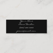 Pianoleraar Mini Visitekaartje (Achterkant)