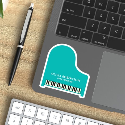 Pianoleraar, Muziekstudio, Pianodocent, Pianist Sticker