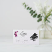 Pianoleraar of Grand Piano Visitekaartje (Staand voorkant)