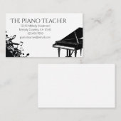 Pianoleraar Pianist Musicians Visitekaartje (Voorkant / Achterkant)