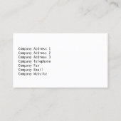 Pianoleraar Pianist Muzieklessen Visitekaartje (Achterkant)