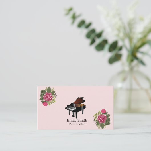 Pianoleraar Visitekaartje (Staand voorkant)