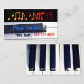 Pianoleraar Visitekaartje (Voorkant / Achterkant)