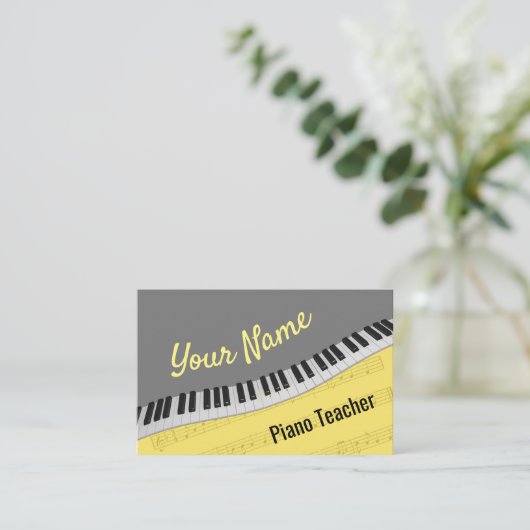 Pianoleraar Visitekaartje (Staand voorkant)