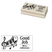 Pianoleraren Goed Werk Rubber Stamp Rubberstempel (Gestempeld)