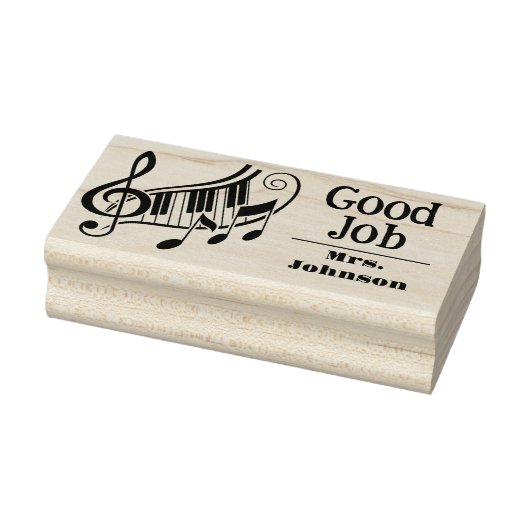 Pianoleraren Goed Werk Rubber Stamp Rubberstempel (Stempel)