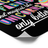 Pianoleraren zijn fel magisch als eenhoorns poster (Hoek)