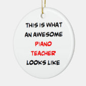 pianolerares, geweldig keramisch ornament (Links)