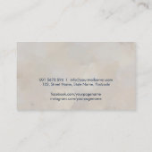 Pianolerares Muziekdocent  Visitekaartje (Achterkant)