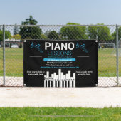 Pianoles Aangepaste Muziekleraar Tuin Spandoek (Insitu)