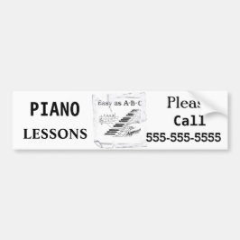 Pianoles -  bumpersticker