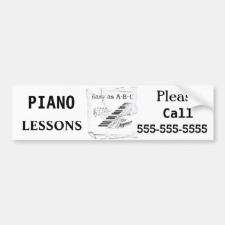 Pianoles -  bumpersticker