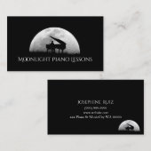 Pianoles, muziek, Visitekaartje instrumenten (Voorkant / Achterkant)