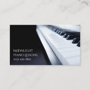 Pianoles, muziek, Visitekaartje instrumenten