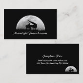 Pianoles, muziek, Visitekaartje instrumenten (Voorkant / Achterkant)