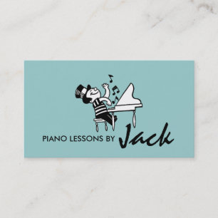 Pianoles, Muziekinstructeur visitekaartje