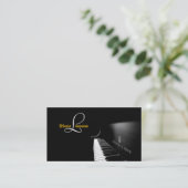 Pianoles, muziekVisitekaartje Visitekaartje (Staand voorkant)