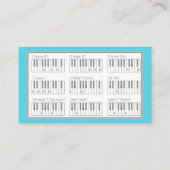 Pianoles Visitekaartje (Achterkant)