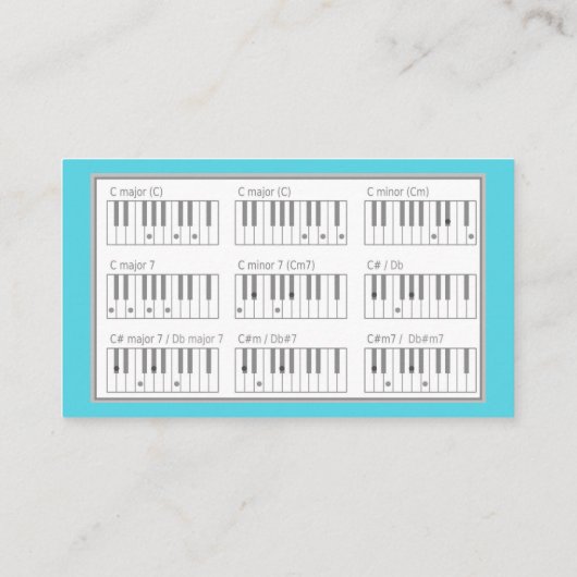 Pianoles Visitekaartje (Achterkant)