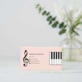 Pianoles Visitekaartje (Staand voorkant)