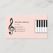 Pianoles Visitekaartje (Voorkant)