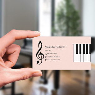 Pianoles Visitekaartje