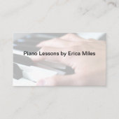 Pianolessen Afspraakkaarten Afsprakenkaartje (Voorkant)