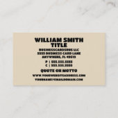 Pianolessen met vlinders visitekaartje (Achterkant)