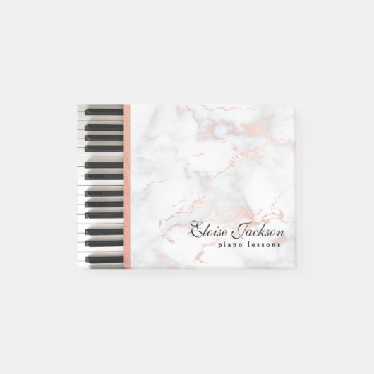 Pianolessen ontwerpen post-it® notes (Voorkant)