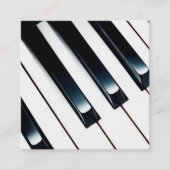 Pianolessen Vierkante Visitekaartje (Voorkant)