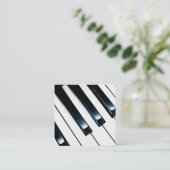 Pianolessen Vierkante Visitekaartje (Staand voorkant)