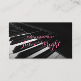Pianolessen, Visitekaartje muziekinstructeur
