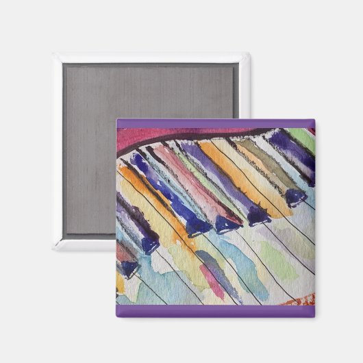 Pianoliefhebbers nemen nota! magneet (Voorkant / Achterkant)