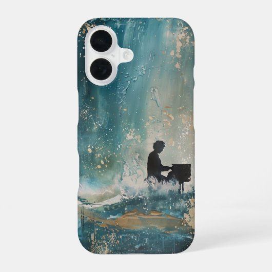 Pianoman iPhone 16 Hoesje (Achterkant)