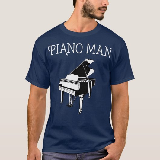 PianoMan Piano Player Pianist Classical Music T-shirt (Voorkant)
